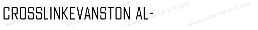 CrosslinkEvanston Al字体转换